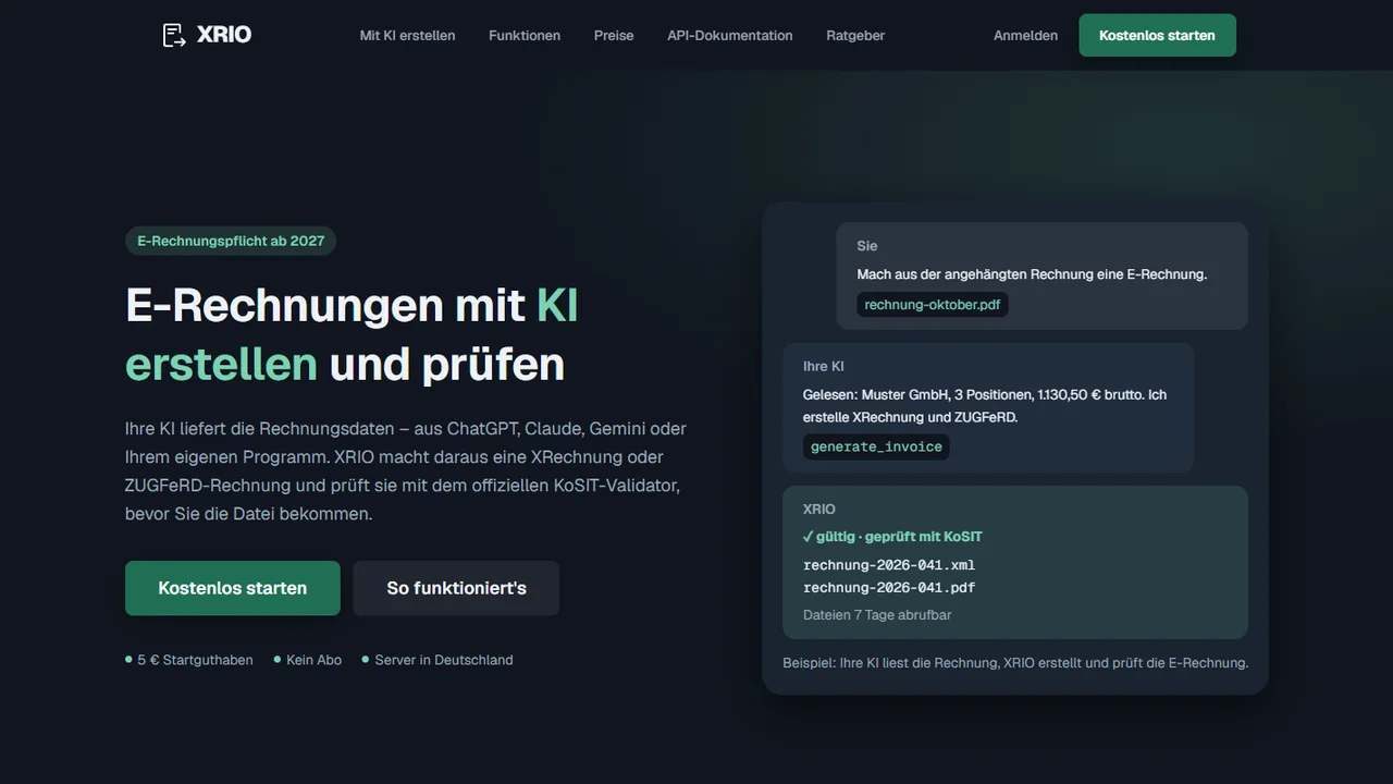 XRIO: Vorschau